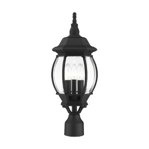Livex Lighting Frontenac 3 - Light Post Light in  Textured Black - 1 of 1