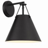 Crystorama Lighting Xavier 1 - Light Sconce in  Matte Black - 4 of 4