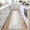 Border Geometric Area Rug Non Slip Rug Low Pile Accent Rug - 3 of 4