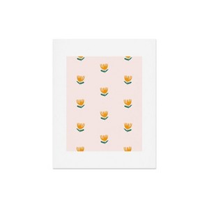 Deny Designs Maritza Lisa Abstract Yellow Tulip Pink Framed Wall Art Print - 1 of 4