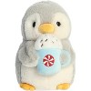Aurora Pompom Penguins Holiday Plush Set of 3, Stocking, Tree & Latte, 8", Ages 3 and Up - 3 of 4