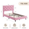 Upholstered Platform Bed Frame with Adjustable Headboard – Heavy-Duty, Noise-Free, No Box Spring Needed - 2 of 4
