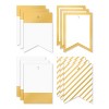 12ct Stationery Tags Gold - 2 of 3