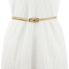 Elerevyo Women's Faux Leather Skinny Belt for Dress Adjustable Knotted Thin Waist Belts - 4 of 4
