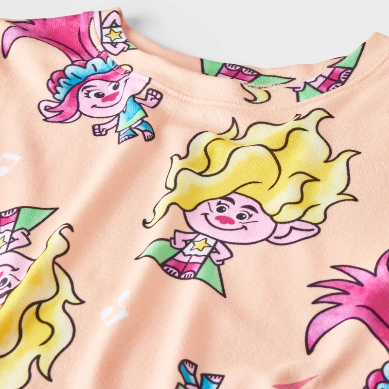 Girls&#39; Trolls Poppy 3pc Pajama Set - Pink, 3 of 5