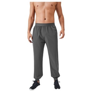 Anna-Kaci Active Men's Tapered Lounge Pants with Stretch Waistband and Elastic Cuffs for Everyday Comfort - 1 of 4