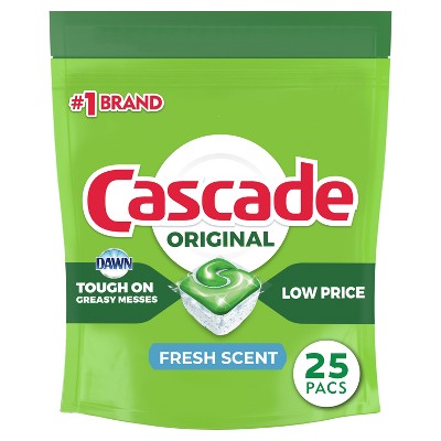 Cascade Fresh Scent Original Dishwasher Pods, Actionpacs Dishwasher ...