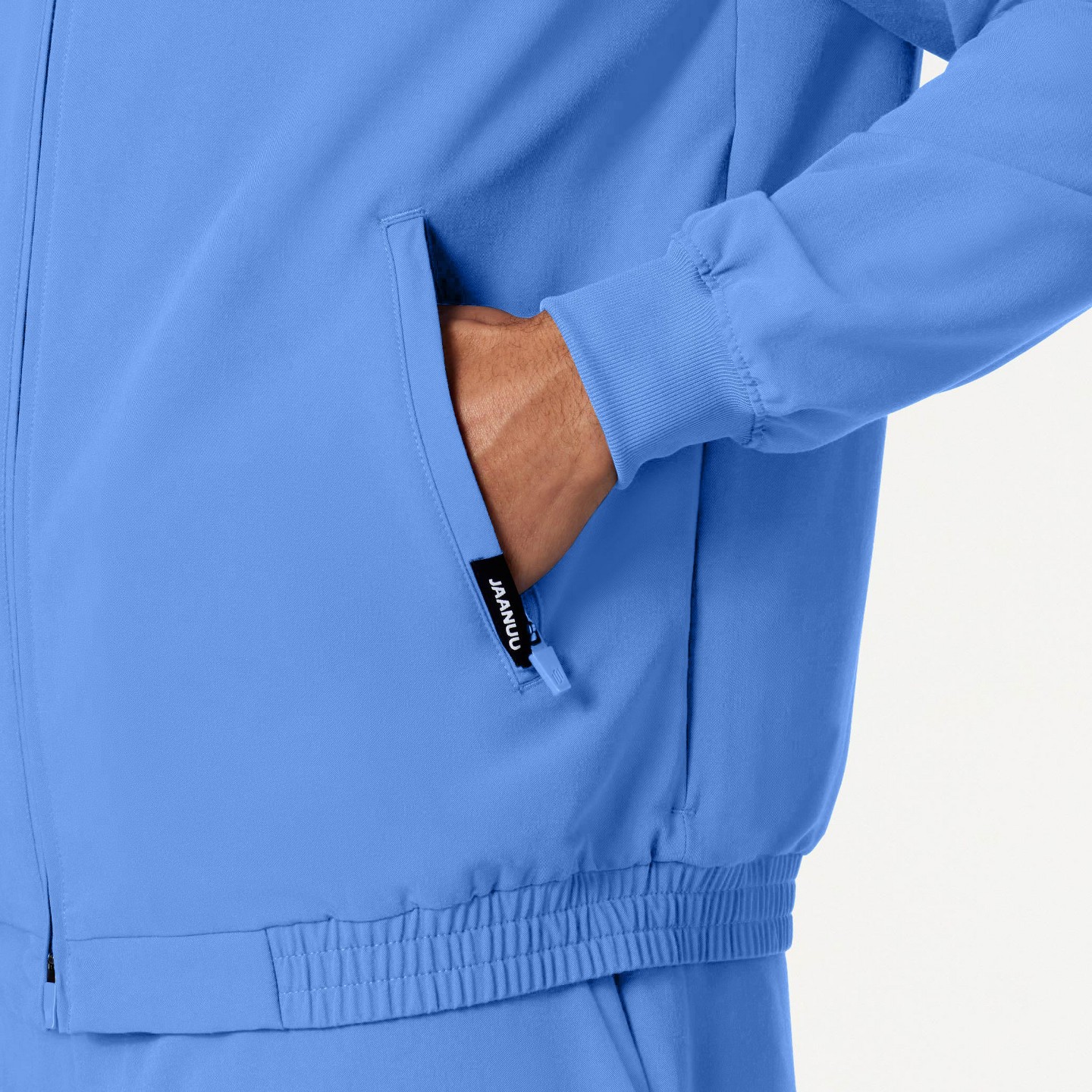 Мужская куртка Jaanuu Wolfe Everyday 6-Pocket Scrub Jacket UltraLAST Fabric - Ceil Blue, цвет: Синий — фото 6