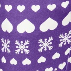 plum burst snowflake heart