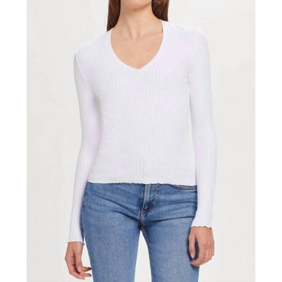 Women's Chelsea V Neck Long Sleeve Tee - GOLDIE