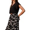 Women's Cuffed Sleeve Crop Top - Tyche - 2 of 3