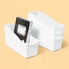 Book Storage Bins White 4ct, Teacher Supplies - up&up™ - 2 of 3