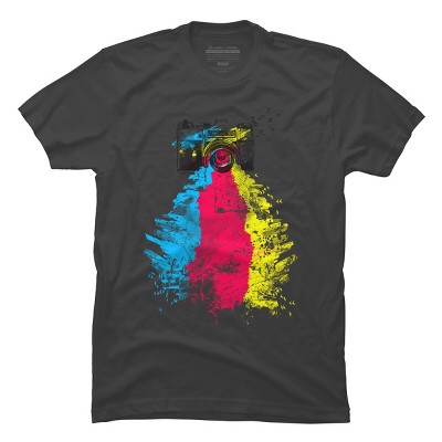 Men's Design By Humans CMYK Shoots By clingcling T-Shirt