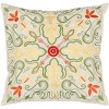 Ariel Pillow (Set of 2) - White/Multi - 18"X18" - Safavieh - 3 of 3