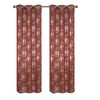 Floral Metallic Blackout Grommet Curtain Panels (Set of 2) - 2 of 4