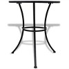 vidaXL Bistro Table Blue and White 23.6" Mosaic - 2 of 4