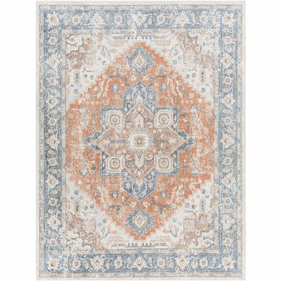 Hauteloom Ezri Rust Washable Area Rug