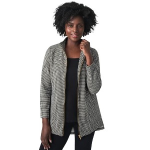 Jessica London Stretch Cotton Zip Front Hi-Low Jacket - 1 of 4