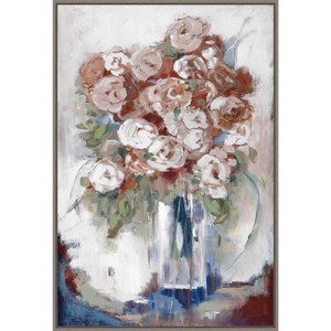 23" x 33" Rose Gold by Mary Parker Buckley Framed Canvas Wall Art Print - Amanti Art: Olive Branch Motif, Modern Decor - 1 of 4