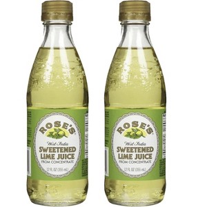 Rose’s Sweetened Lime Juice 2 Pack 12 OZ Bottle, | Perfect for Cocktails, Beverages, and Mixers - 1 of 4
