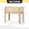 Sevobal Pet Crates and Houses Wooden Tortoise House, Indoor Tortoises Enclosure with Viewing Windows, Reptile Cage, Beige, 38.5"*19.75"*33.5" - 4 of 4
