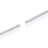Links of Italy Sterling Silver, 6mm Barrel CZ Chain - Rhodium Plated - Available Sizes: 9  , 20  , 22  , 24  Inches - 2 of 3