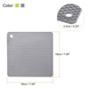 Unique Bargains Silicone Heat Resistant Multi-purpose Trivet Mat 4 Pcs - 2 of 4