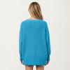 Anna-Kaci Women's V-Neck Relaxed Fit Knit Sweater with Long Sleeves - 4 of 4