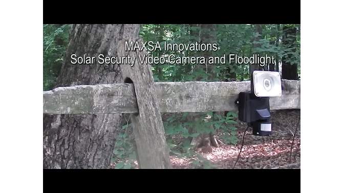 Maxsa Innovations Solar Powered Security Video Camera and Floodlight White, 2 of 7, play video