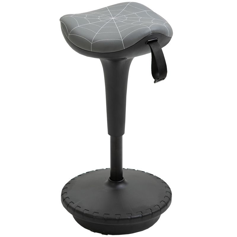 Vinsetto Lift Wobble Stool Standing Chair with 360° Swivel, Tilting Balance Chair with Adjustable Height and Saddle Seat for Active Sitting, Gray, 1 of 9