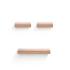 SEVOBAL Decorative Bookshelf Floating Shelves Wall Mounted Wood Shelves, Hanging Shelf Storage Decor Wall Shelves, Beige, 23.62"*5.91"*1.57" - 3 of 4