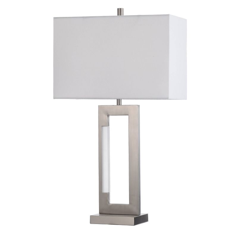 Steel Table Lamp Brushed Steel Finish - StyleCraft, 1 of 5