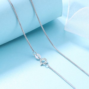 14K White Gold Snake Chain 18"and 24" - 1 of 4