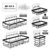 Hearth & Harbor Shower Caddy Adhesive Shower Organizer, Large Capacity Stainless Steel Shower Caddies - 3 of 4