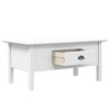 vidaXL Coffee Table BODO White 39.4 in.x21.7 in.x17.7 in. Solid Wood Pine - 4 of 4