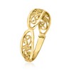 Ross-Simons Italian 14kt Yellow Gold Filigree Oval Station Ring - 3 of 4
