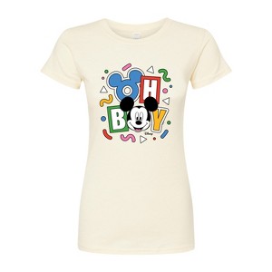 Women's - Disney - Mickey Oh Boy 90s Fitted Graphic T-Shirt - 1 of 3