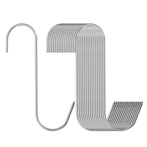 Unique Bargains 304 Stainless Steel S-shaped Butcher Hook Meat Hooks and Hangers - 1 of 4
