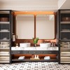 Rectangular Framed Tempered Glass Wall-Mounted Bathroom Vanity Mirror - 3 of 4