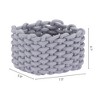 Unique Bargains Handcrafted Odorless Cotton Rope Chic Decorative Storage Basket - 3 of 4