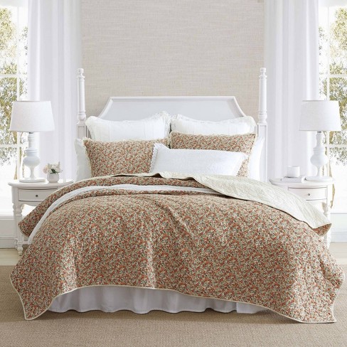 Bramble Floral Beige Cotton Reversible Comforter Set  Comforter sets,  Cotton comforter set, Floral bedroom