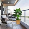 Chic Crate 3‑Piece Ceramic Flowerpot Set with Drainage – Modern Planters for Patio, Garden & Windowsills - 2 of 4