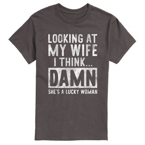 Men's - Instant Message - Looking At My Wife Short Sleeve Graphic T-Shirt - 1 of 4