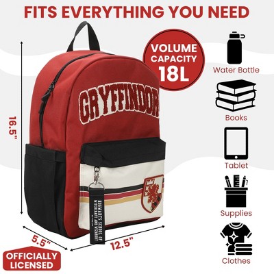 Harry Potter Gryffindor Crest 16.5" Adult Red Backpack — фото 3