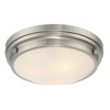Savoy House Lucerne 3 - Light Flush Mount in  Satin Nickel - 3 of 4