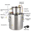 Alcohol Still - Brewing Kit With Circulation Pump, Copper Tubing,Dual Display Thermometer, Stainless Steel - 3 of 4