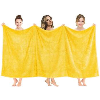 American Soft Linen 100% Cotton Jumbo Large Bath Towel, 35 In By 70 In Bath  Towel Sheet, Yellow : Target