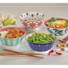 Cilio "Fan" Porcelain Bowl, 17 fl. oz., 6" dia., Set of 6 - 2 of 4