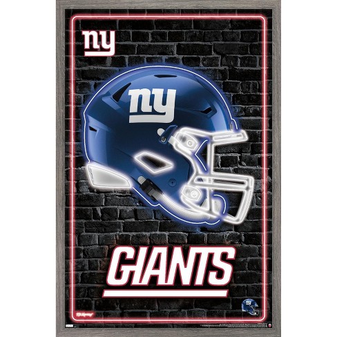 NFL New York Giants - Saquon Barkley 18 Wall Poster, 22.375 x 34, Framed