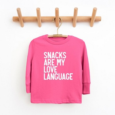 The Juniper Shop Snacks Are My Love Language Youth Long Sleeve Tee